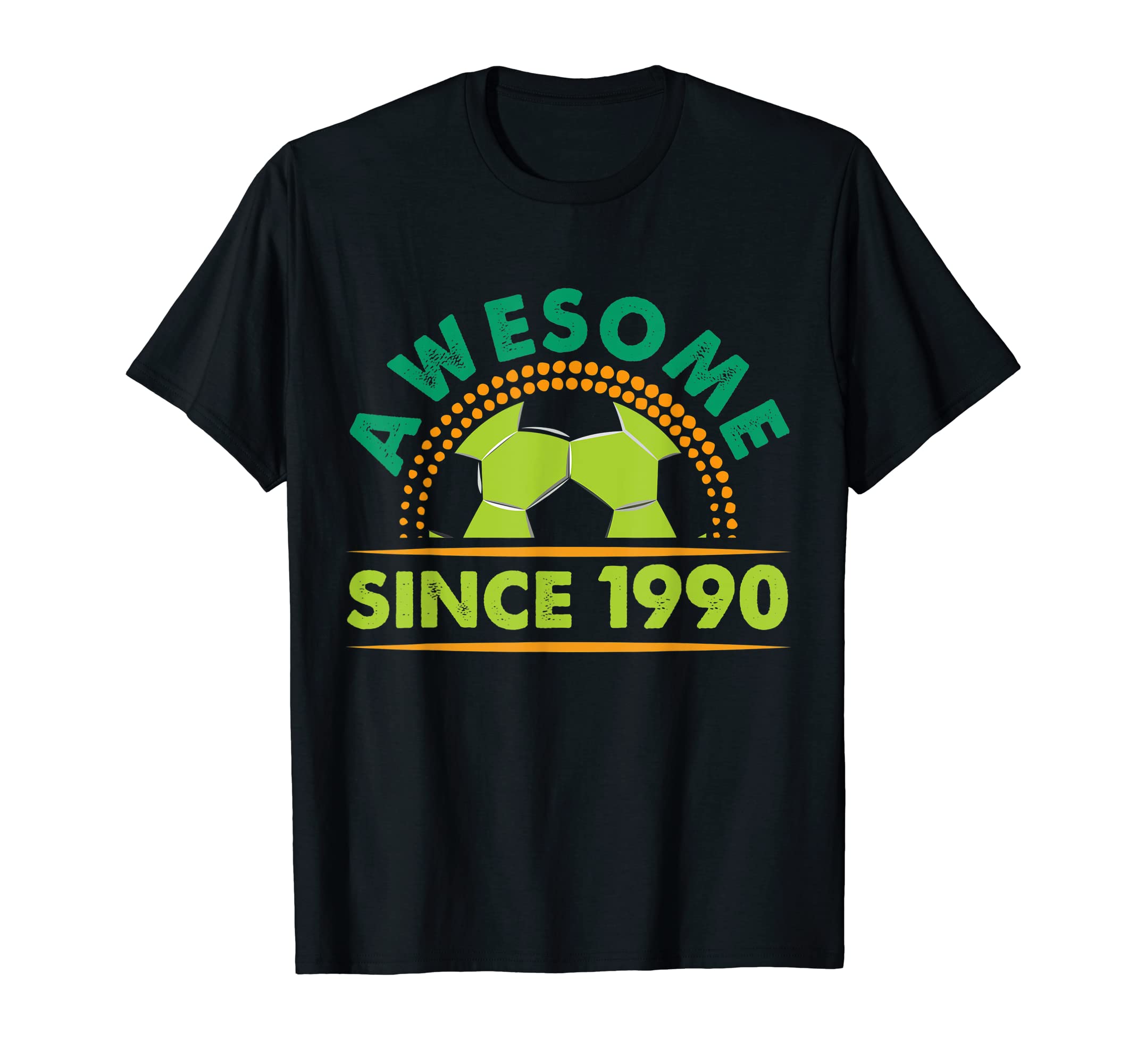 Awesome Since 1990 Funny Soccer T-Shirt - Streetwear Style for Adults