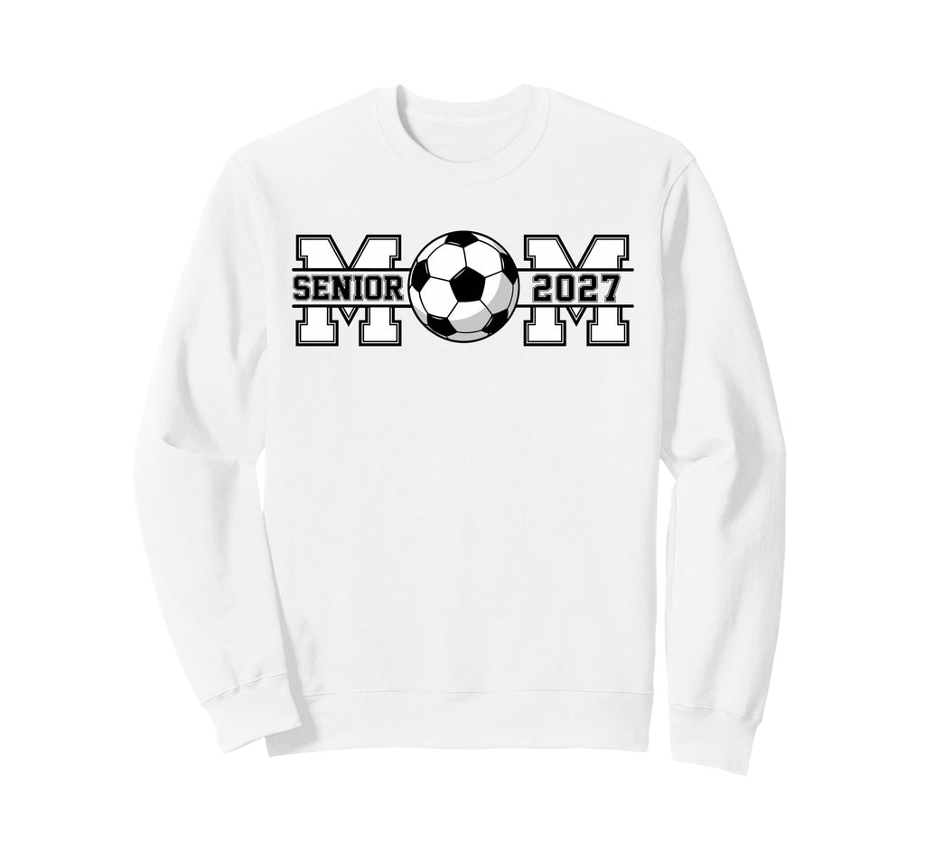 Senior Soccer Mom 2027 Graduation Sweatshirt - Unique Graphic Unisex