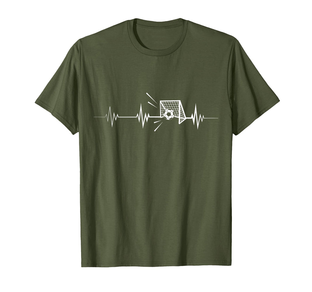 Soccer Heartbeat Sports Lover T-Shirt - Graphic Print Men Women
