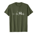 Soccer Heartbeat Sports Lover T-Shirt - Graphic Print Men Women