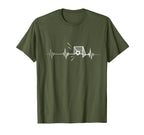 Soccer Heartbeat Sports Lover T-Shirt - Graphic Print Men Women