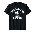 Chocolate Labs And Soccer Labrador Lab T-Shirt - Aesthetic Graphic Unisex
