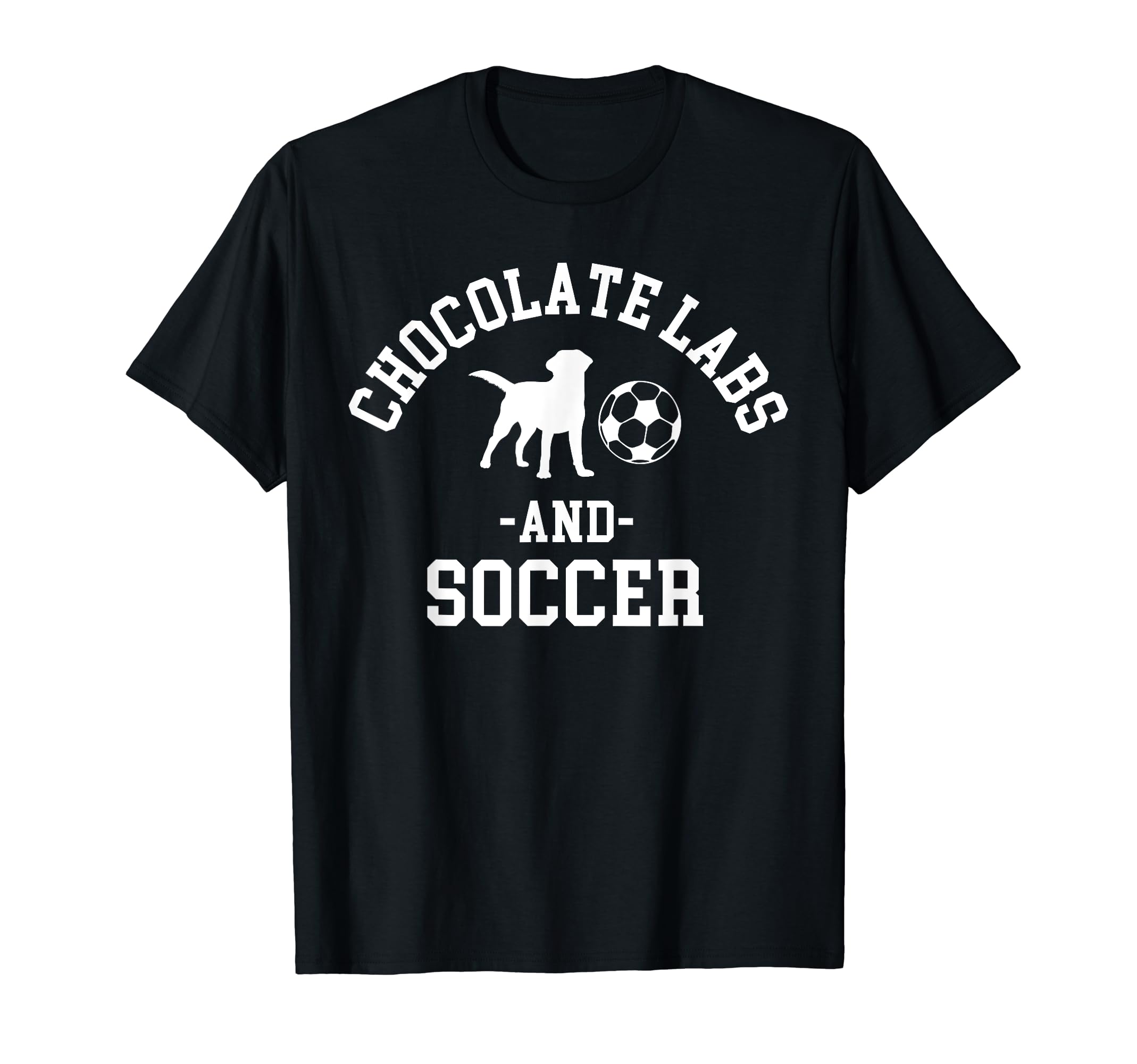 Chocolate Labs And Soccer Labrador Lab T-Shirt - Aesthetic Graphic Unisex