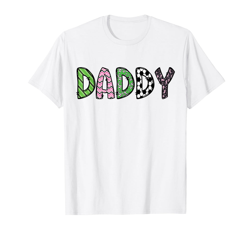 Soccer Daddy Funny Soccer Birthday T-Shirt - Custom Art Print Unisex