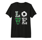 Love Soccer Sports Player Team Game T-Shirt - Minimalist Print Men Women