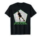 Football Soccer Player T-Shirt - Fun Novelty Design Men Women