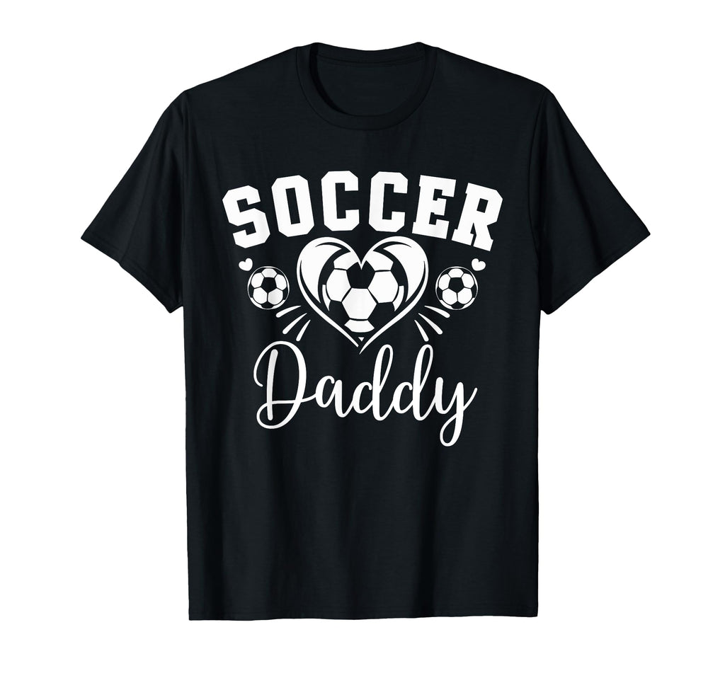 Soccer Daddy Soccer Heart T-Shirt - Trendy Graphic Men Women