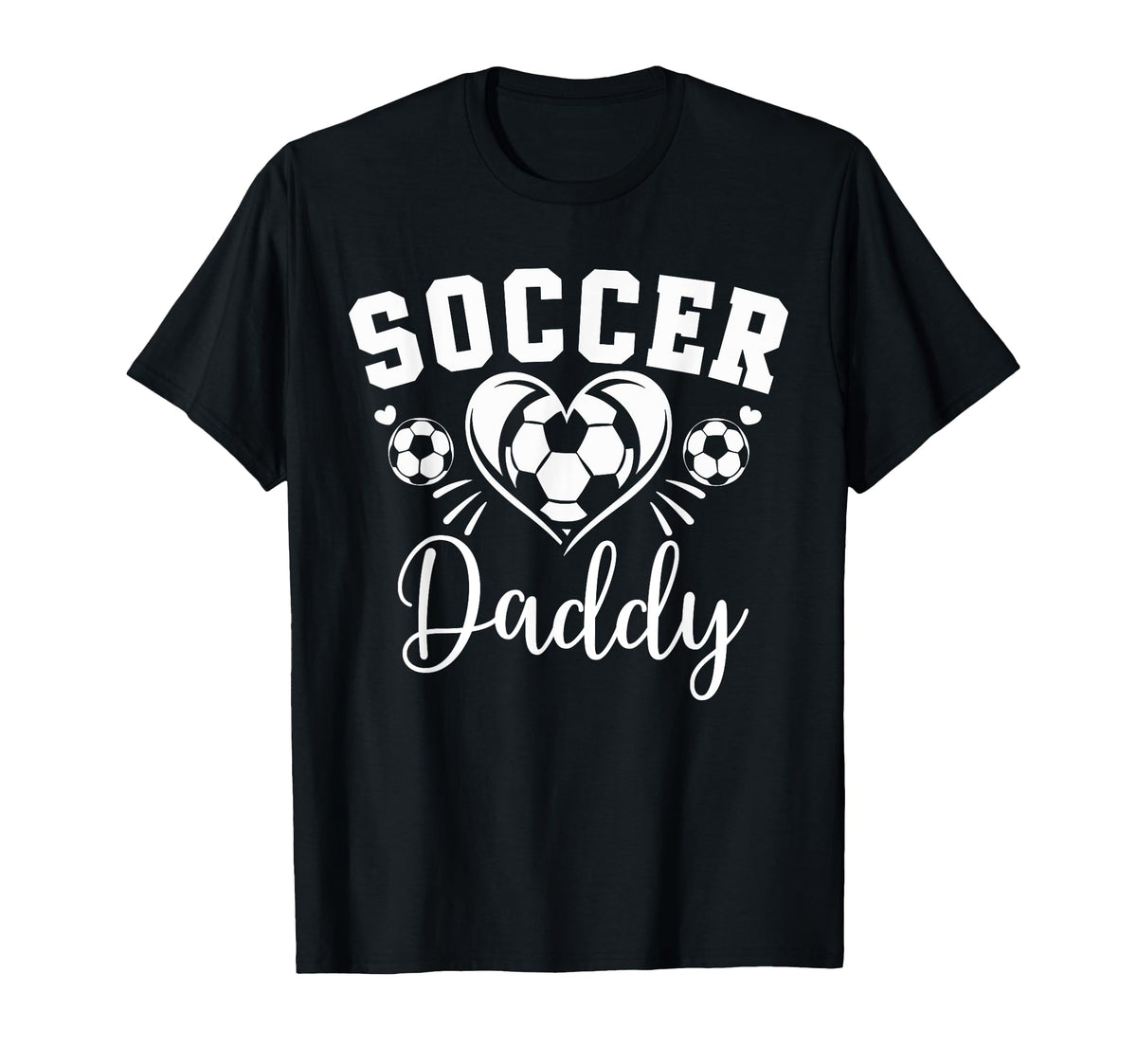 Soccer Daddy Soccer Heart T-Shirt - Trendy Graphic Men Women