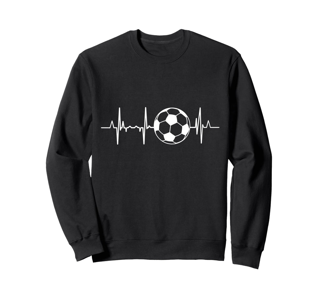Soccer Heartbeat Sweatshirt - Custom Art Print Men Women