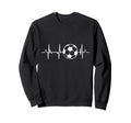 Soccer Heartbeat Sweatshirt - Custom Art Print Men Women