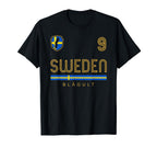 Sweden Soccer Jersey Sverige T-Shirt - Casual Everyday Wear Men Women