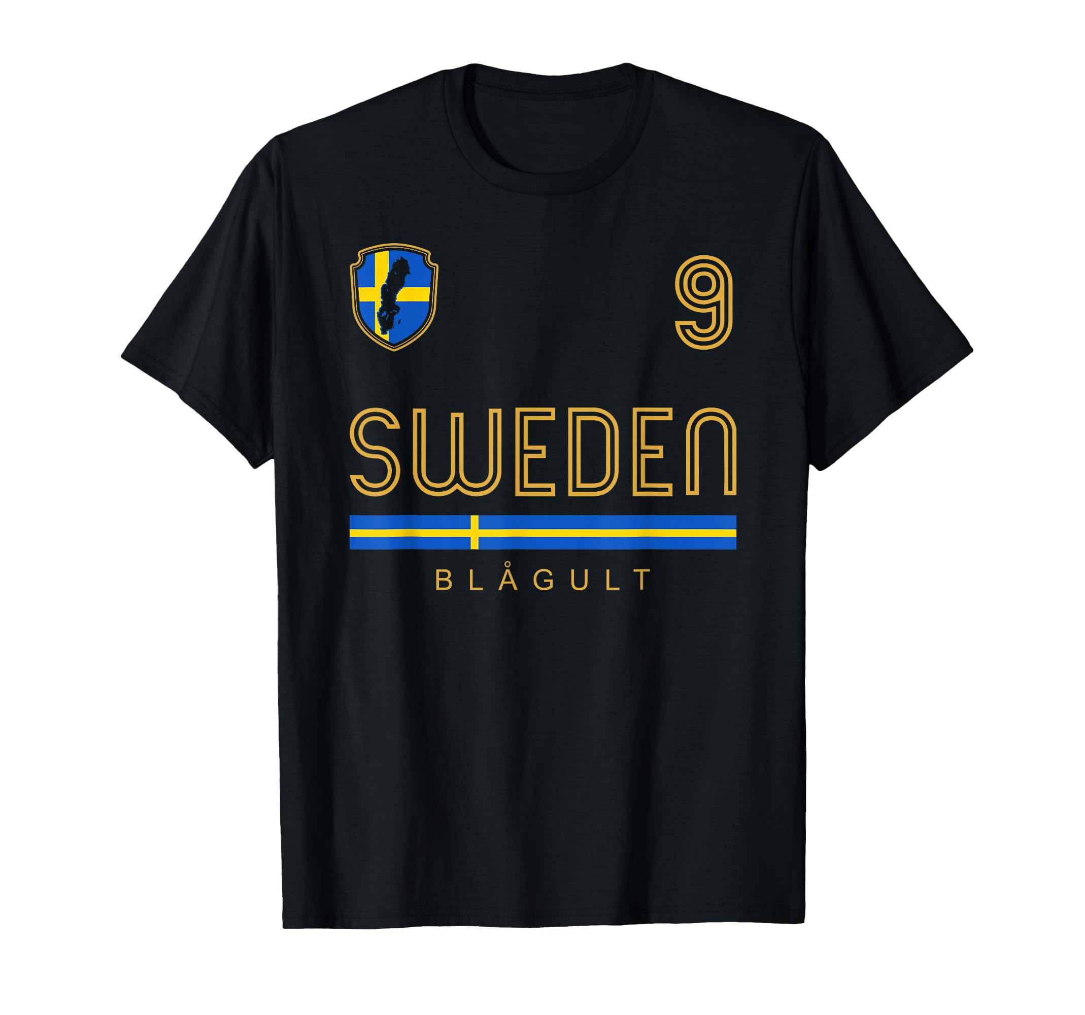 Sweden Soccer Jersey Sverige T-Shirt - Casual Everyday Wear Men Women