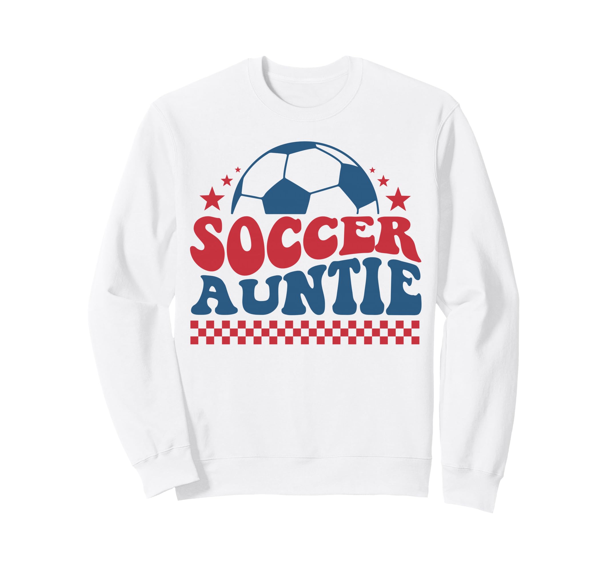 Soccer Auntie Soccer Aunt Fan Support Sweatshirt - Streetwear Style Unisex