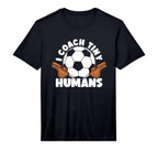 Mens Soccer Trainer I Coach Tiny T-Shirt - Custom Art Print for Adults