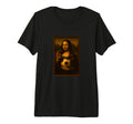 Mona Lisa Loves Soccer Tri Blend T-Shirt - Minimalist Print Men Women