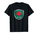 Bangladesh Flag Badge Soccer Fans T-Shirt - Fun Novelty Design Unisex