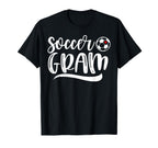 Funny Soccer Gram Soccer Lover Mothers T-Shirt - Minimalist Print Unisex