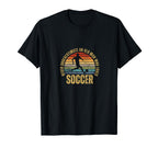 Soccer Never Underestimate Old Who Loves T-Shirt - Novelty Apparel Unisex