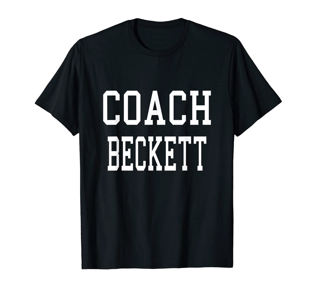 Coach Beckett Custom Football Soccer T-Shirt - Fun Novelty Design Unisex