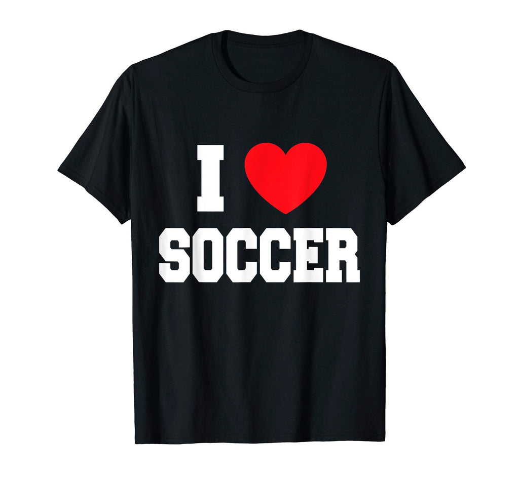 I Love Soccer T-Shirt - Graphic Print for Adults