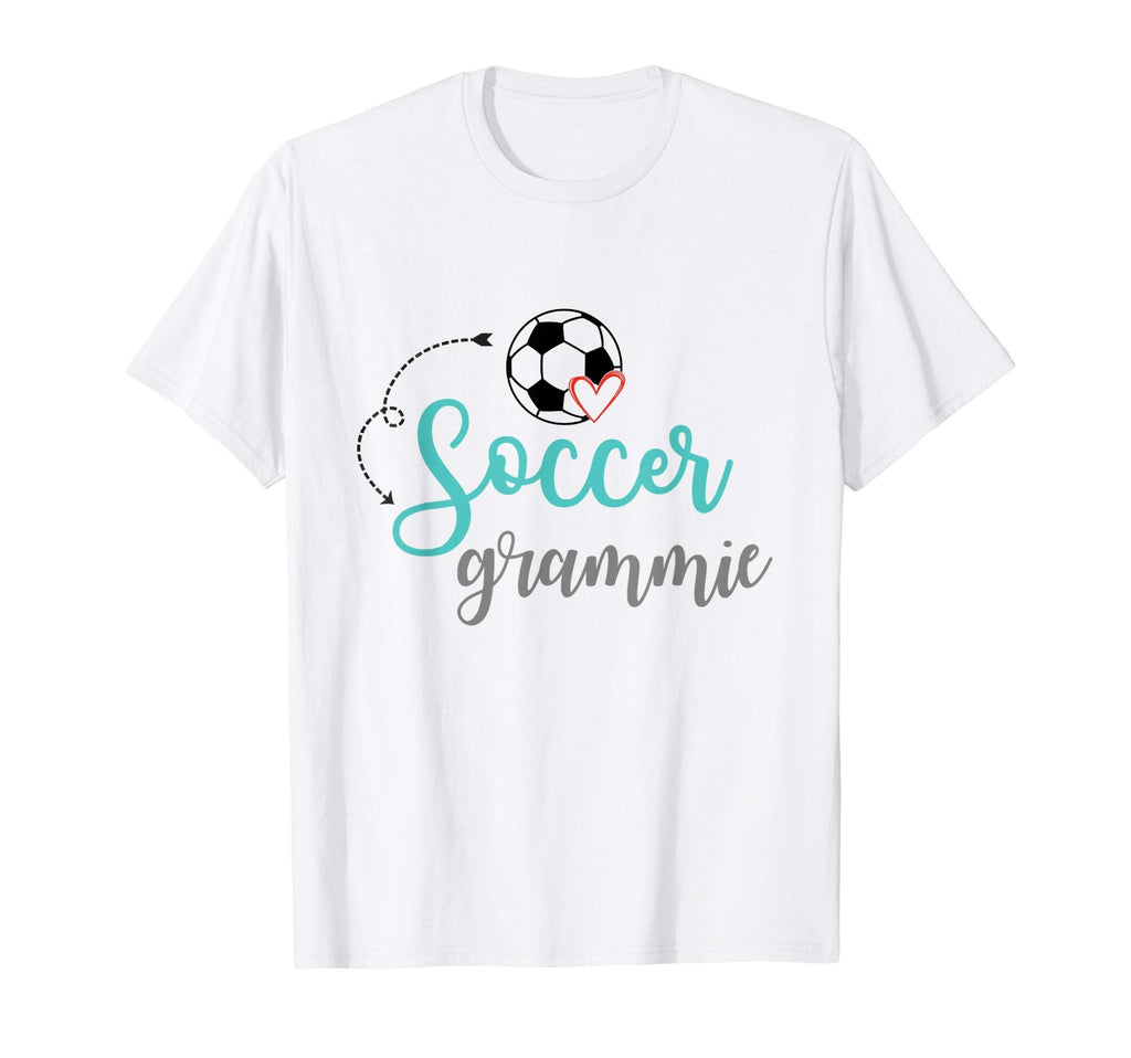 Soccer Grammie Soccer Ball Heart T-Shirt - Minimalist Print Unisex
