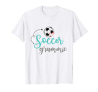 Soccer Grammie Soccer Ball Heart T-Shirt - Minimalist Print Unisex