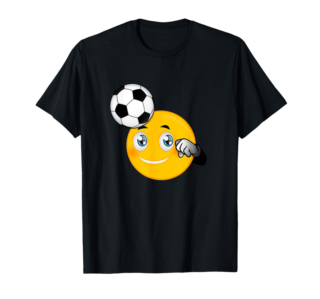 Soccer Emoticon Face Funny Coach T-Shirt - Unique Graphic for Adults