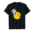 Soccer Emoticon Face Funny Coach T-Shirt - Unique Graphic for Adults