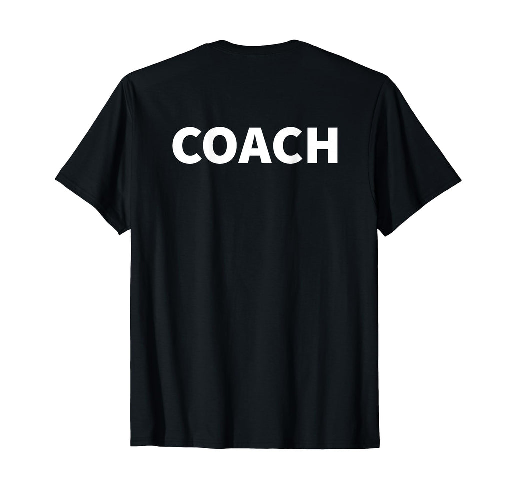 Soccer Coach Team Back Sports Coaching T-Shirt - Unique Graphic Unisex