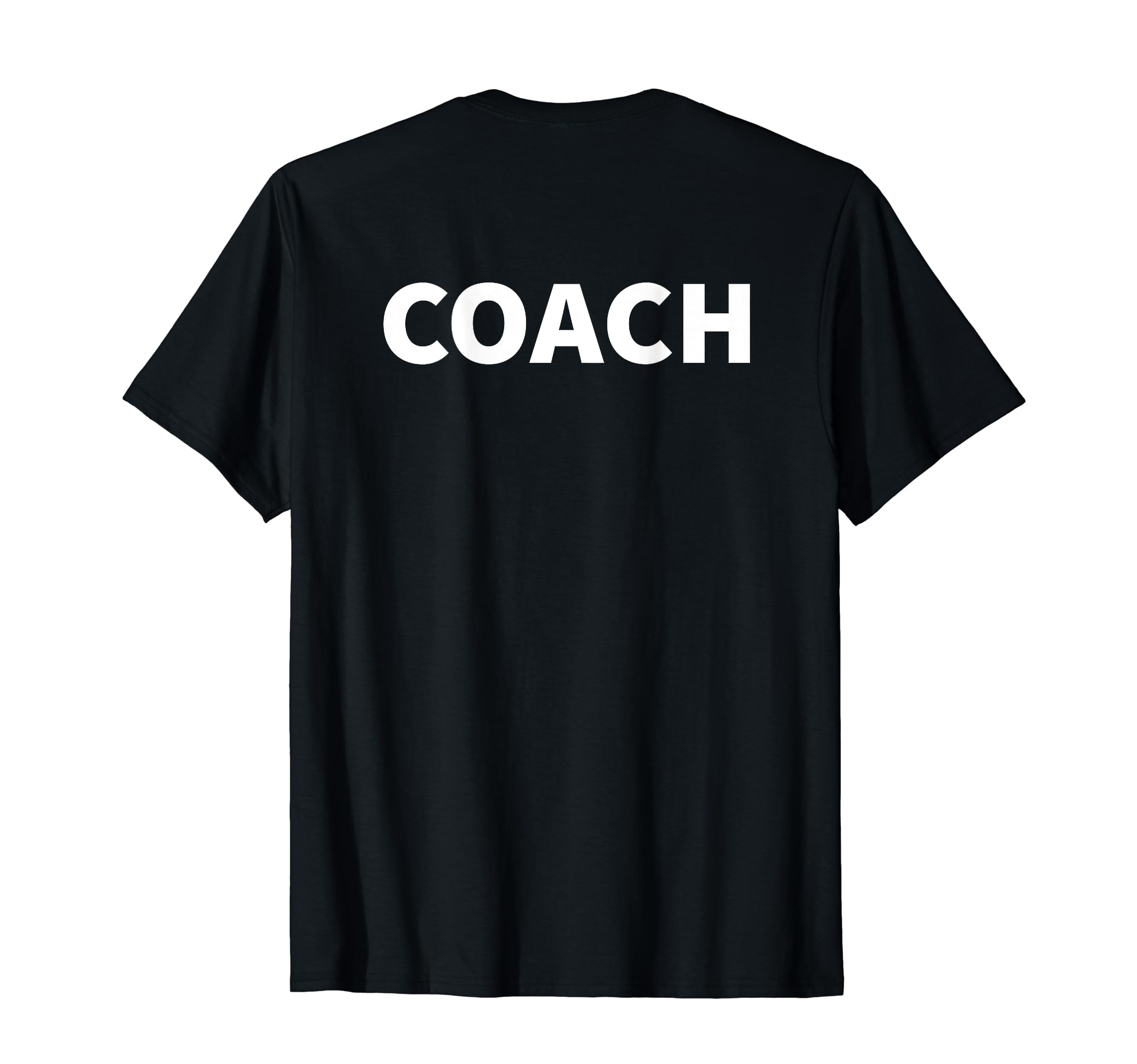 Soccer Coach Team Back Sports Coaching T-Shirt - Unique Graphic Unisex