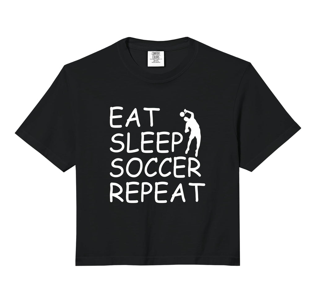 Eat Sleep Soccer Repeat Soccer Player T-Shirt - Novelty Apparel Men Women
