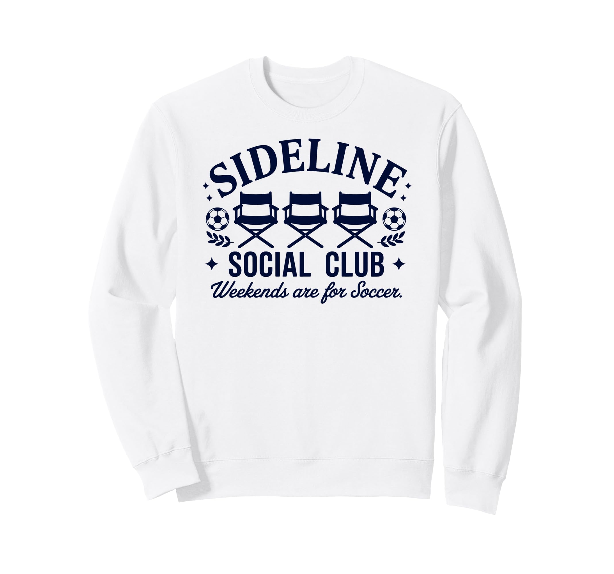 Sideline Social Club Soccer Mom Game Sweatshirt - Unique Graphic Unisex