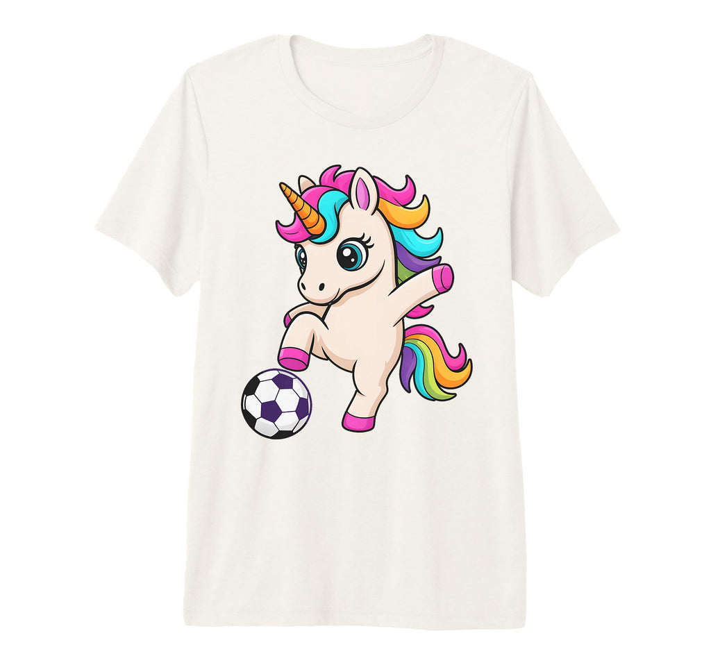 Funny Soccer Unicorn Just Who Loves T-Shirt - Streetwear Style Unisex