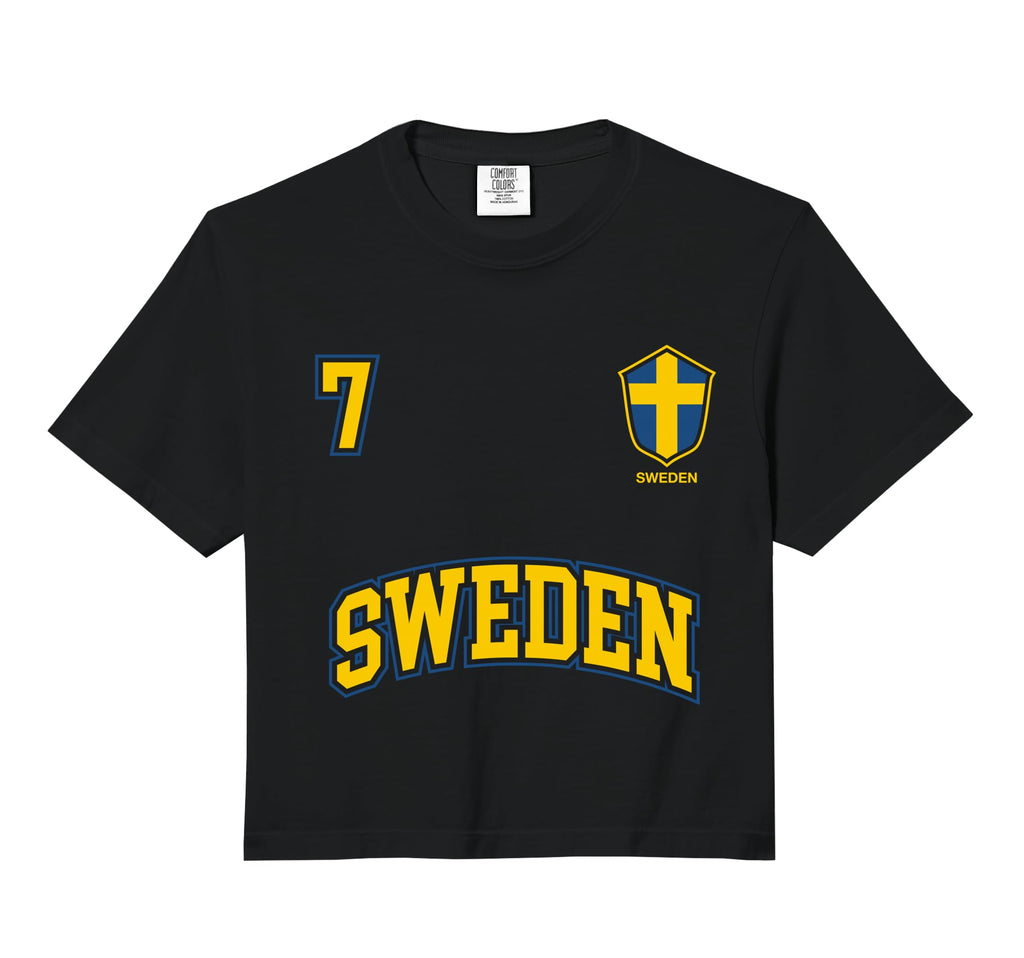 Sweden Team No 7 Sports Swedish Flag Hoodie - Custom Art Print Unisex