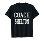 Coach Shelton Custom Football T-Shirt - Casual Everyday Wear Men Women