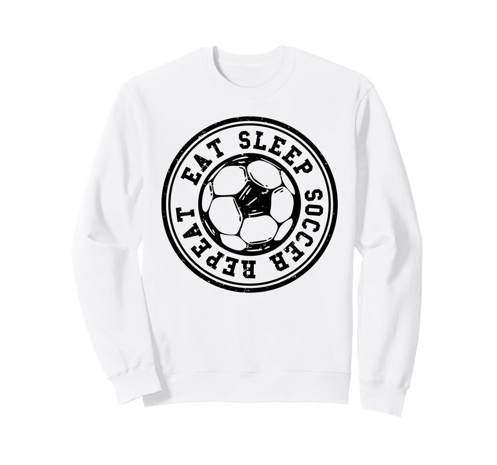 Eat Sleep Soccer Repeat Soccer Sports Sweatshirt - Graphic Print Men Women