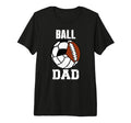 Mens Ball Dad Funny Volleyball Soccer T-Shirt - Unique Graphic Unisex