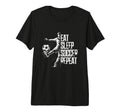 Eat Sleep Soccer Repeat Soccer Player T-Shirt - Graphic Print Men Women