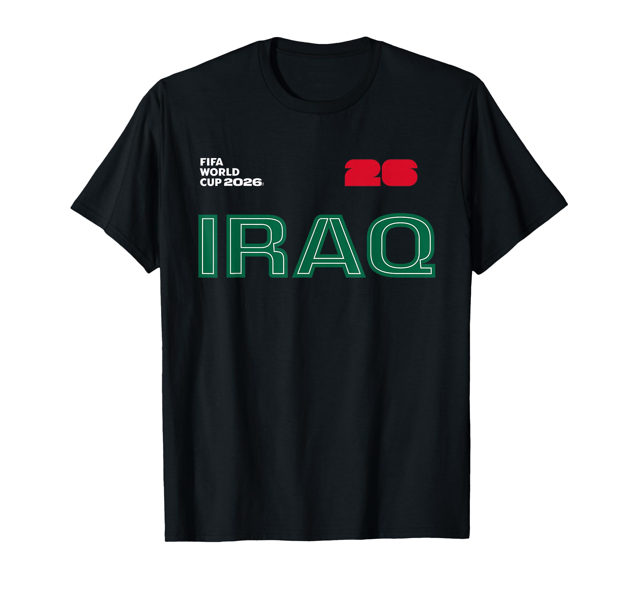 Iraq Outline Soccer T-Shirt | Supporter Shirt