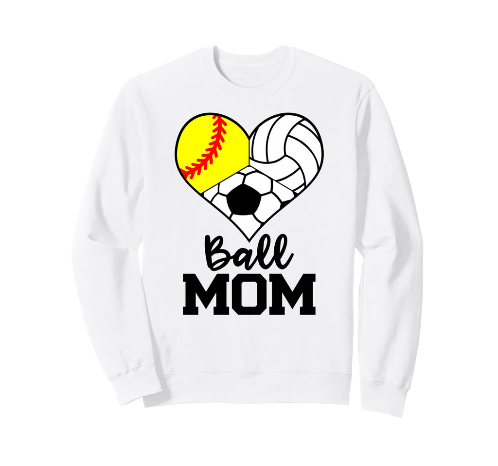 Ball Mom Funny Softball Sweatshirt - Aesthetic Graphic Men Women