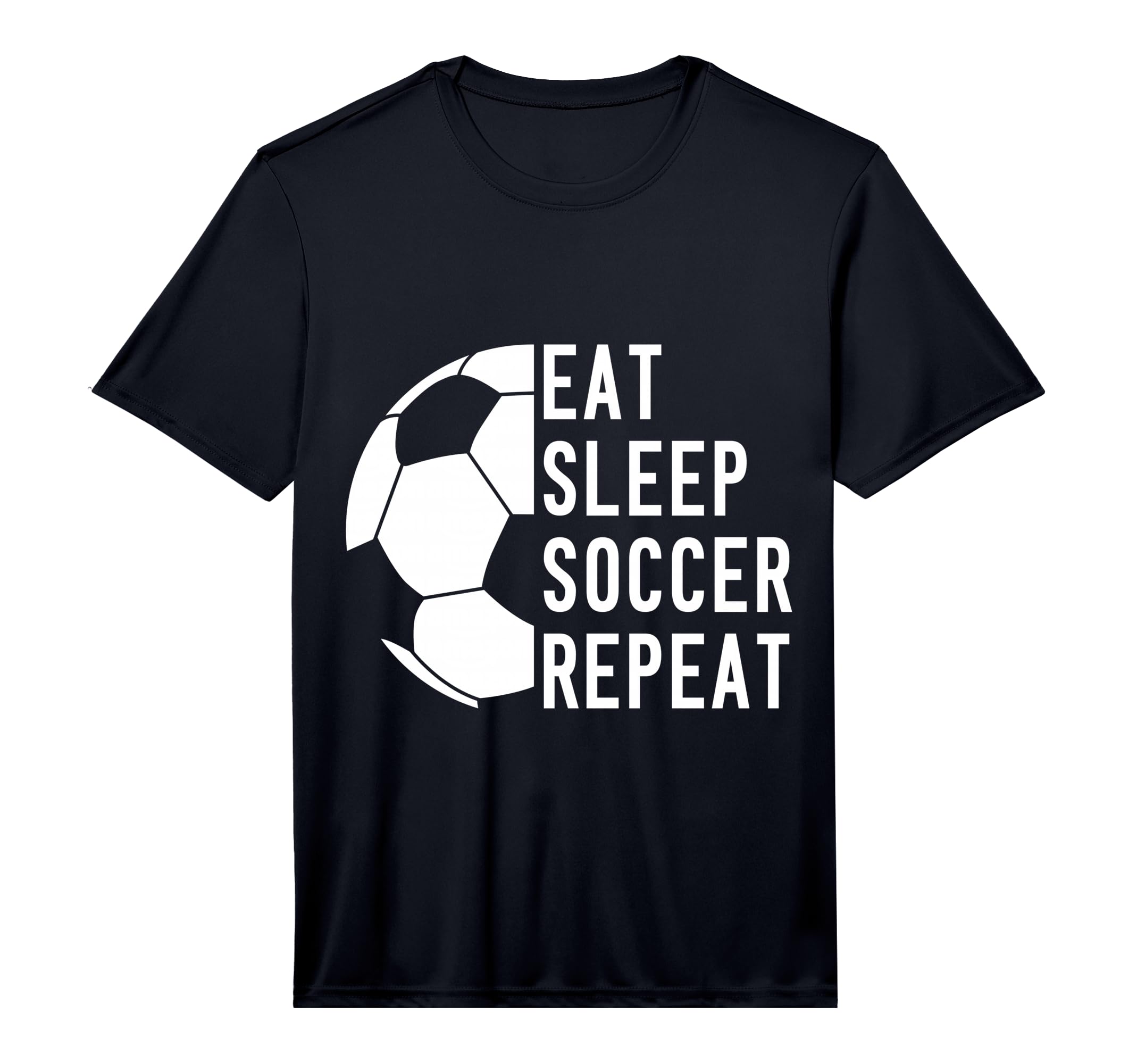 Eat Sleep Soccer Repeat Performance T-Shirt - Streetwear Style Unisex