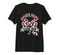 Soccer Mama Coquette Bow Game Day Mom T-Shirt - Streetwear Style Unisex