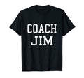 Coach Jim Custom Football Soccer T-Shirt - Graphic Print for Adults