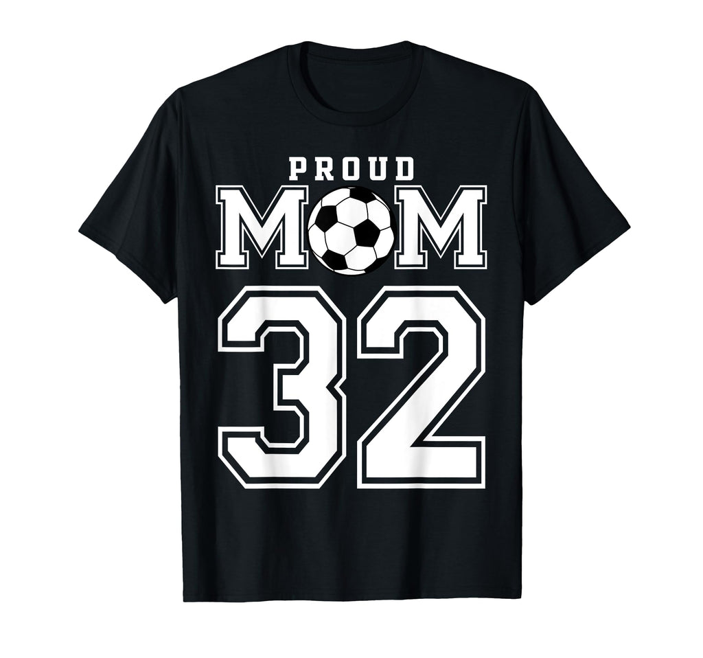 Number 32 Custom Proud Soccer Futbol T-Shirt - Aesthetic Graphic Unisex