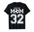 Number 32 Custom Proud Soccer Futbol T-Shirt - Aesthetic Graphic Unisex