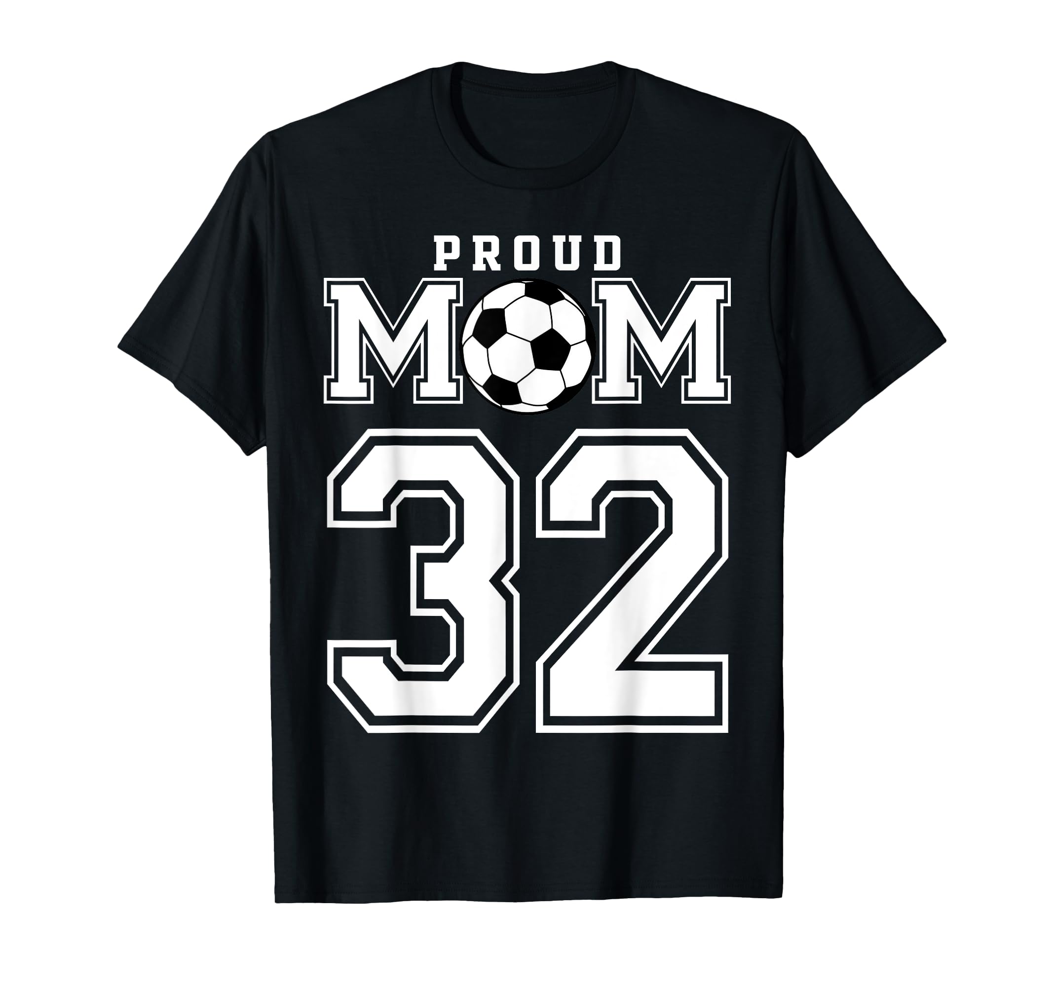 Number 32 Custom Proud Soccer Futbol T-Shirt - Aesthetic Graphic Unisex
