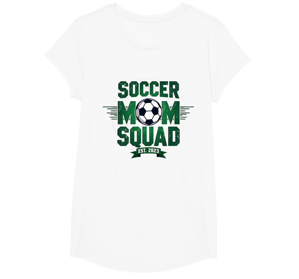 Soccer Mom Squad Flag Football Sweatshirt - Minimalist Print for Adults