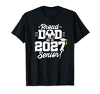 Senior Class 2027 School Soccer T-Shirt - Streetwear Style for Adults