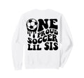 Proud Soccer Lil Sis Soccer Ball Sweatshirt - Minimalist Print Men Women