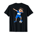 Dabbing Soccer Nicaragua Jersey T-Shirt - Aesthetic Graphic Men Women